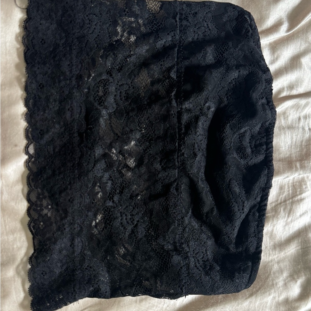 Black Lace Tube Top